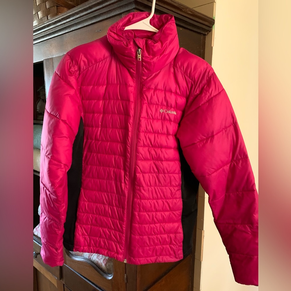 Pink Columbia Puffer Jacket